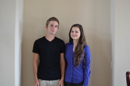 Marina and her brother Vlad